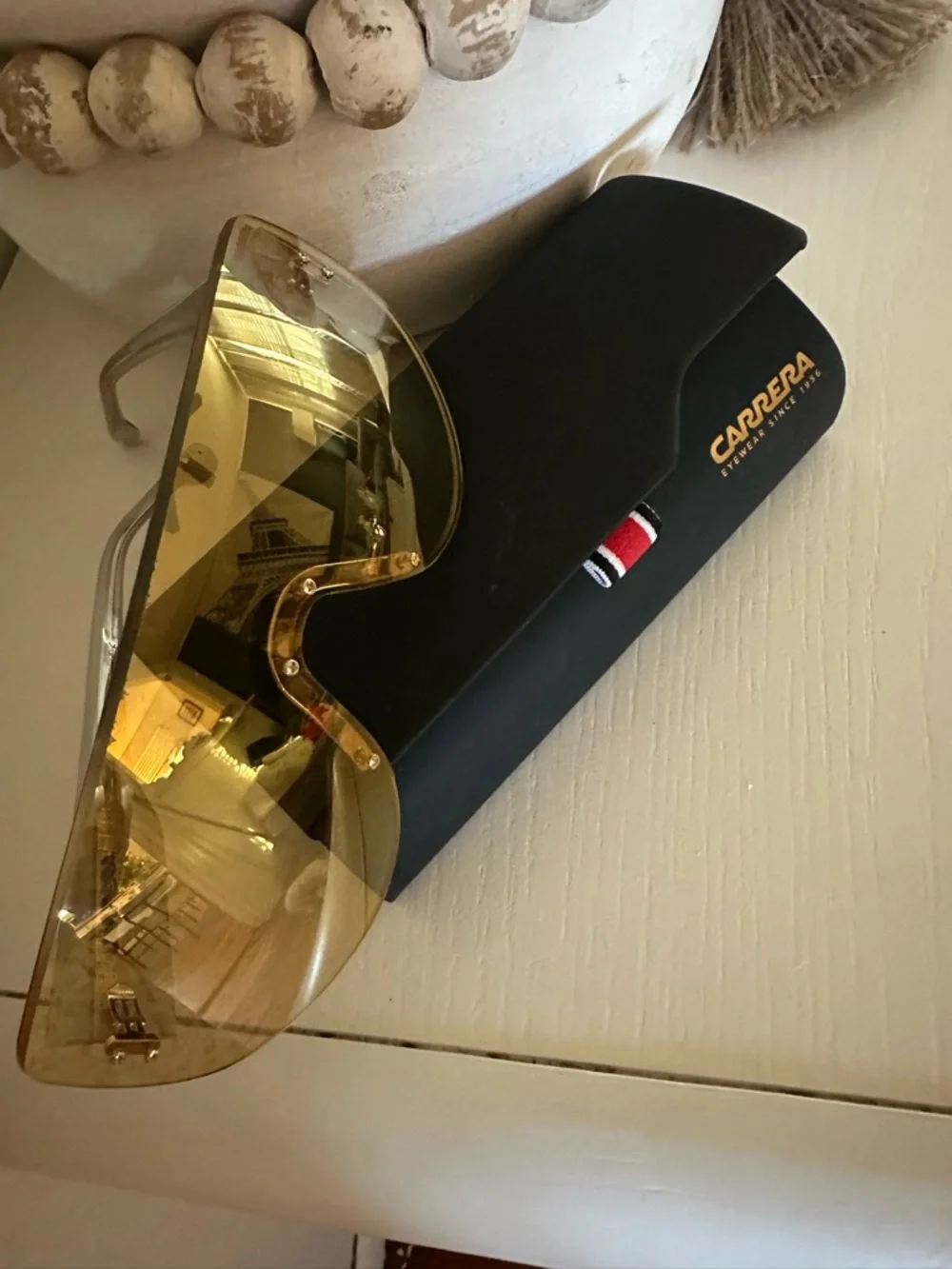CARRERA EYE WEAR SINCE 1956Gold Mirrored Shield Visor Sunglasses - Picture 8 of 8